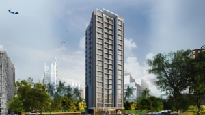 High-rise residential tower by real estate developers in Mumbai